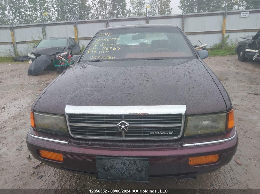 1992 Dodge Spirit VIN: 1B3XA46K2NF116527 Lot: 12056352