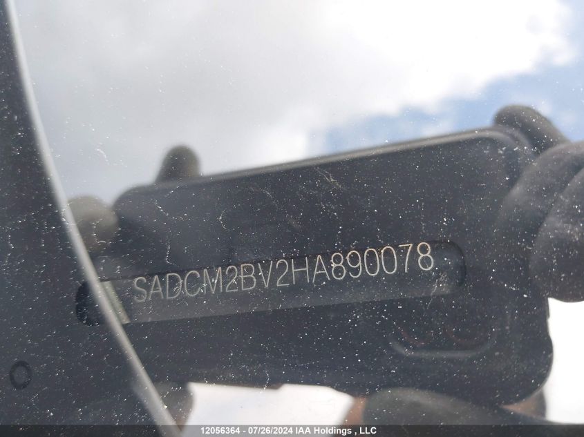 2017 Jaguar F-Pace VIN: SADCM2BV2HA890078 Lot: 12056364