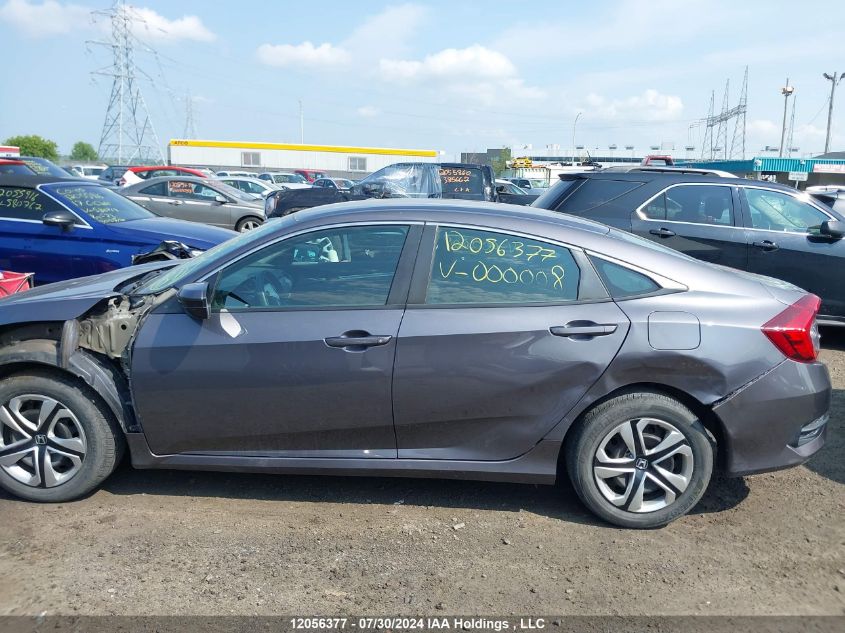 2018 Honda Civic Lx VIN: 2HGFC2E53JH000008 Lot: 12056377