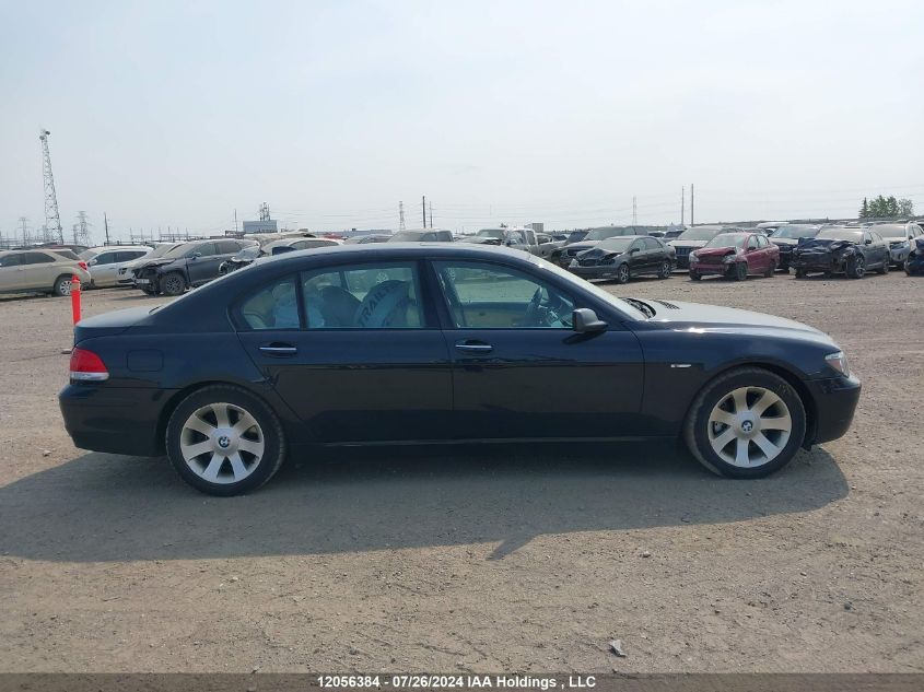 2007 BMW 750 VIN: WBAHN83557DT72962 Lot: 12056384