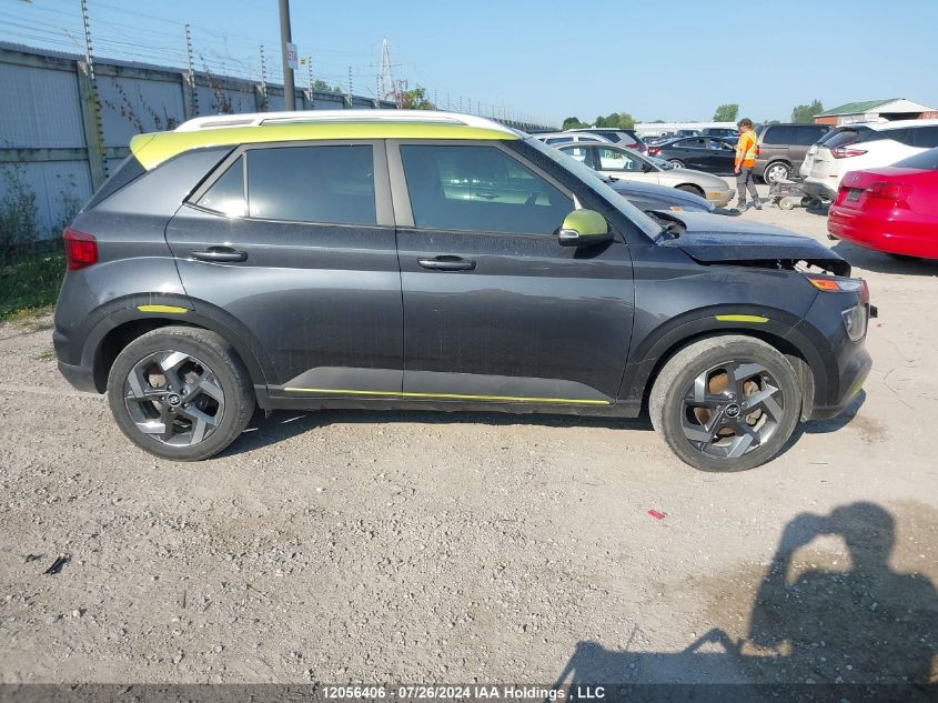 2021 Hyundai Venue Sel/Denim VIN: KMHRC8A34MU093377 Lot: 12056406