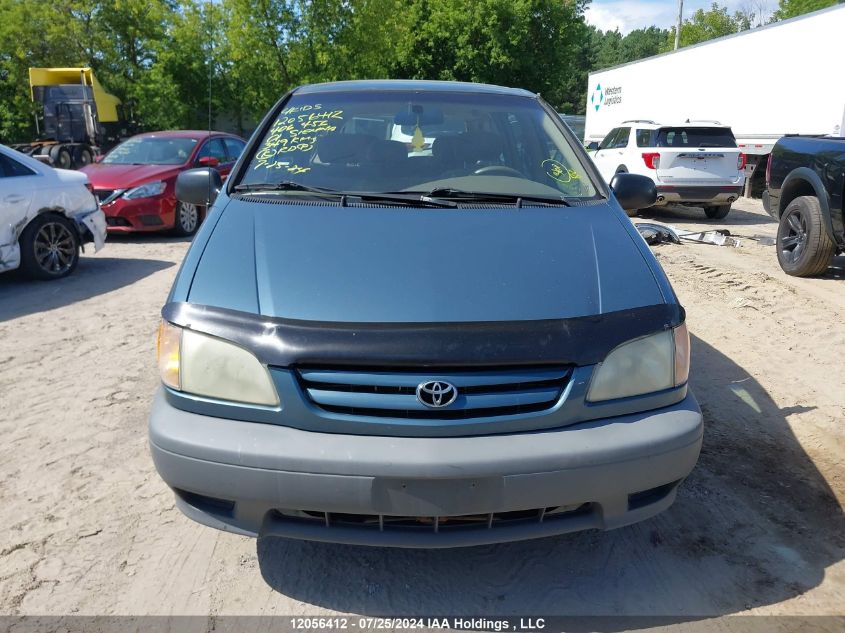 2001 Toyota Sienna VIN: 4T3ZF19C31U406456 Lot: 12056412