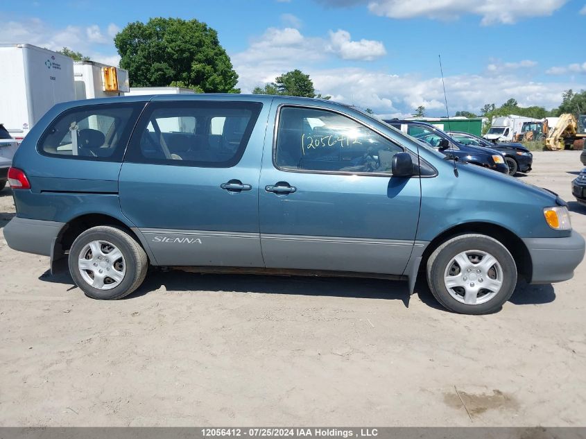 2001 Toyota Sienna VIN: 4T3ZF19C31U406456 Lot: 12056412