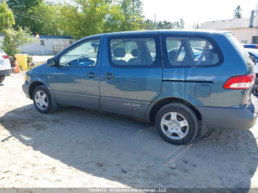 2001 Toyota Sienna VIN: 4T3ZF19C31U406456 Lot: 12056412