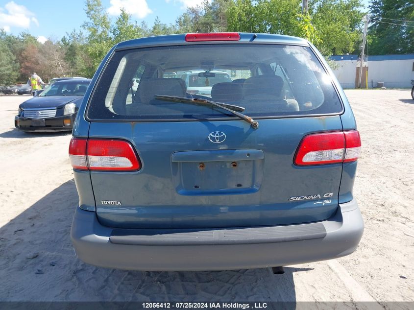 2001 Toyota Sienna VIN: 4T3ZF19C31U406456 Lot: 12056412