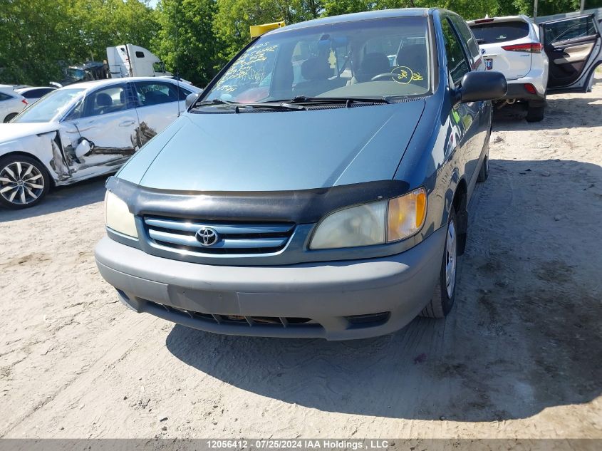 2001 Toyota Sienna VIN: 4T3ZF19C31U406456 Lot: 12056412