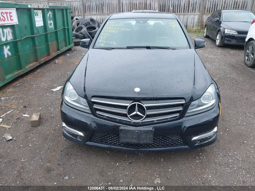 2014 Mercedes-Benz C-Class VIN: WDDGF8AB3EG158963 Lot: 12056431