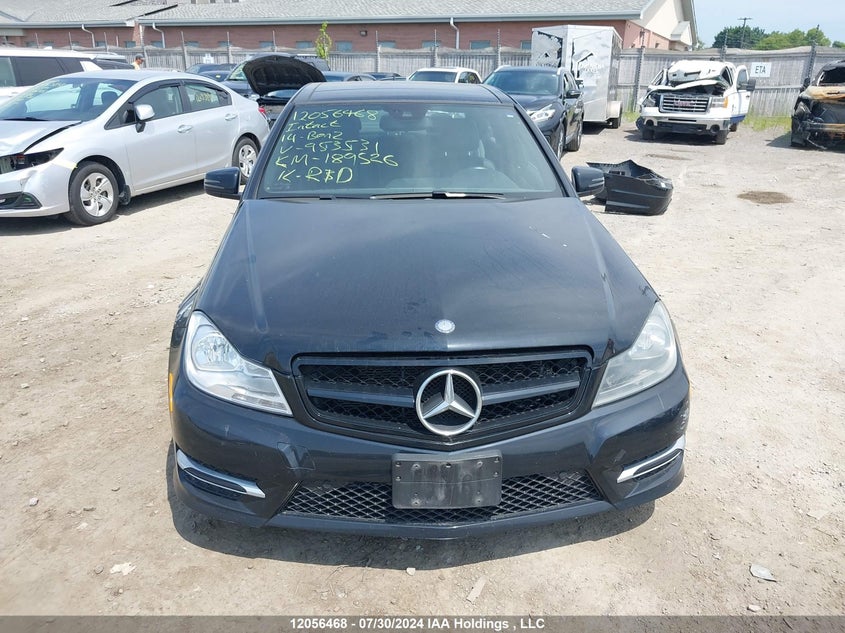 2014 Mercedes-Benz C-Class VIN: WDDGF8AB1EA953531 Lot: 12056468