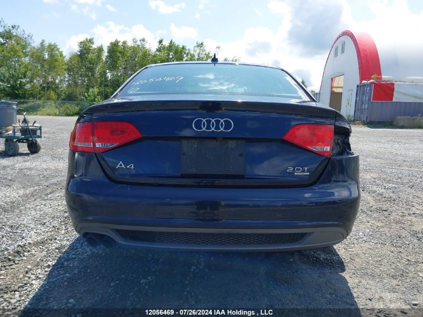 2010 Audi A4 VIN: WAUHFCFL5AN004132 Lot: 12056469