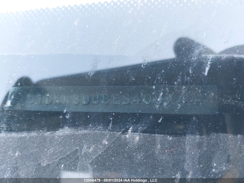 2014 Toyota Sienna VIN: 5TDKK3DC8ES408744 Lot: 12056479