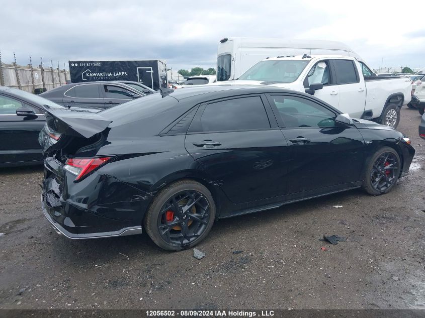 2024 Hyundai Elantra N Line VIN: KMHLR4DF7RU770321 Lot: 12056502