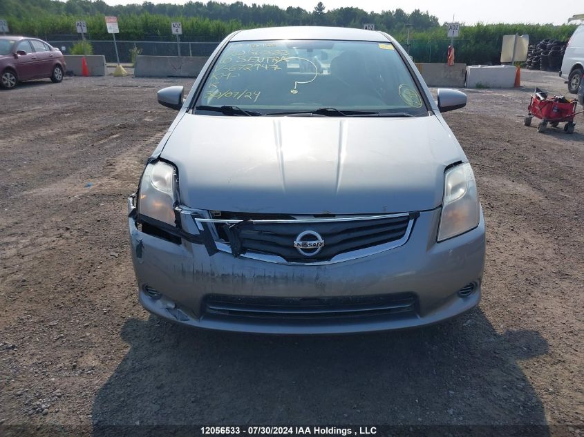 2010 Nissan Sentra 2.0/2.0S/Sr/2.0Sl VIN: 3N1AB6AP5AL672947 Lot: 12056533