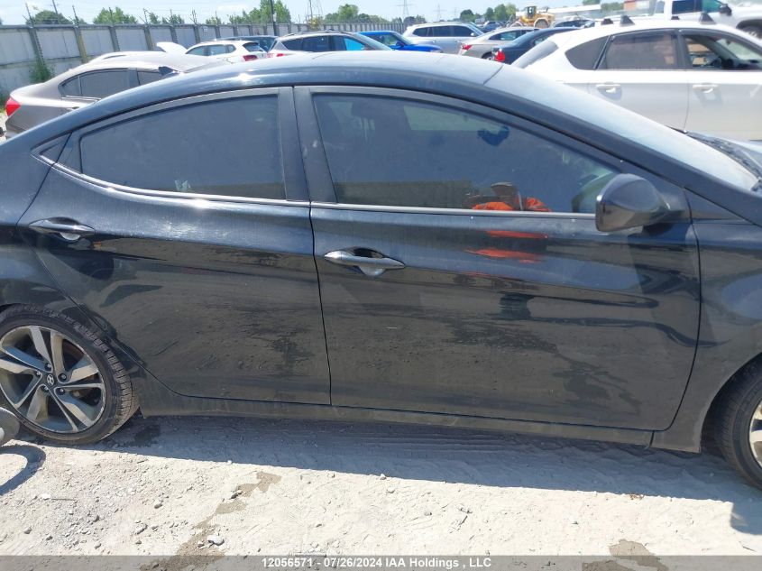 2015 Hyundai Elantra Gls VIN: KMHDH4AH3FU383287 Lot: 12056571