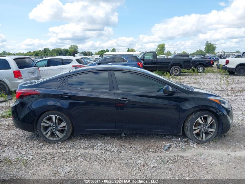 2015 Hyundai Elantra Gls VIN: KMHDH4AH3FU383287 Lot: 12056571