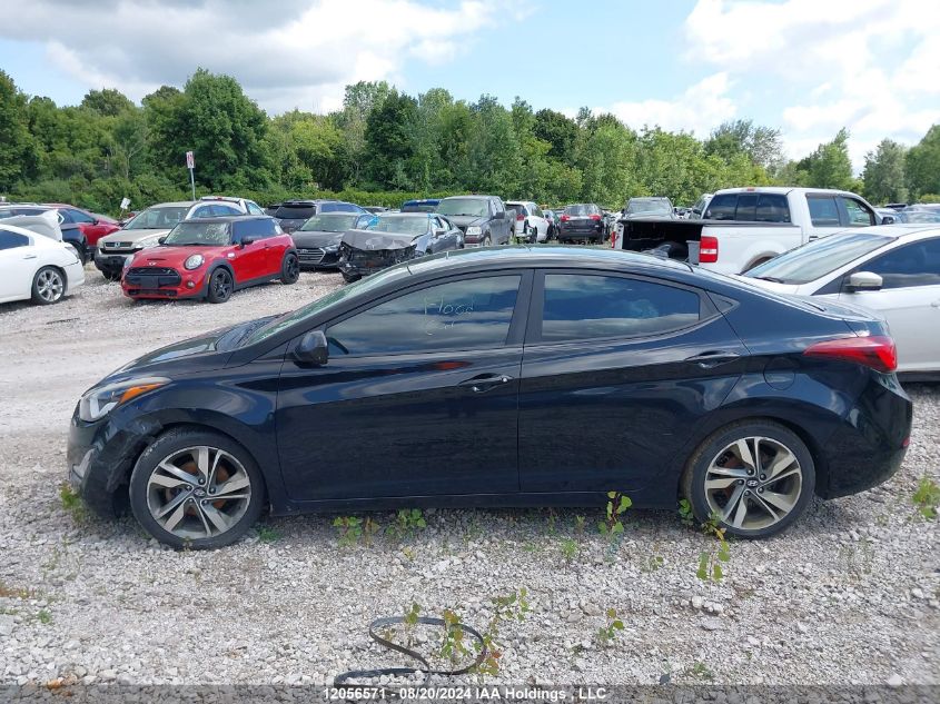 2015 Hyundai Elantra Gls VIN: KMHDH4AH3FU383287 Lot: 12056571