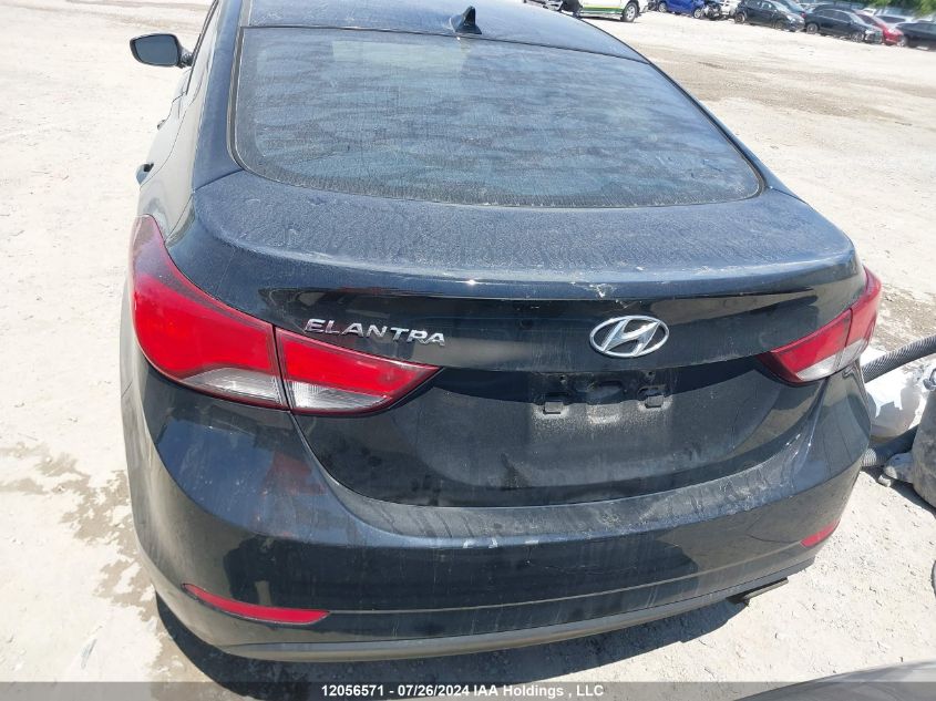 2015 Hyundai Elantra Gls VIN: KMHDH4AH3FU383287 Lot: 12056571