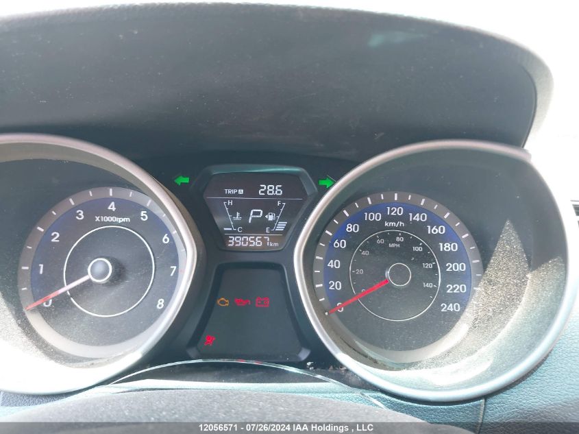 2015 Hyundai Elantra Gls VIN: KMHDH4AH3FU383287 Lot: 12056571