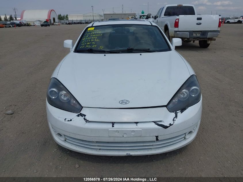 2008 Hyundai Tiburon Gs VIN: KMHHM65D88U284578 Lot: 12056578