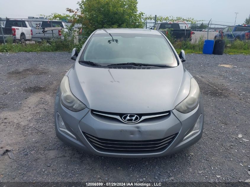 2014 Hyundai Elantra Limited VIN: KMHDH4AH7EU076686 Lot: 12056599