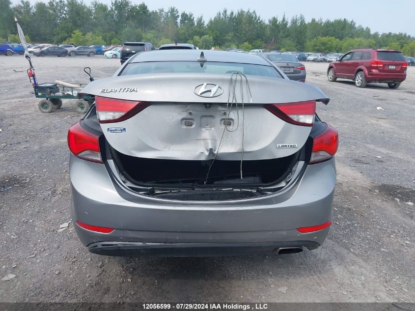2014 Hyundai Elantra Limited VIN: KMHDH4AH7EU076686 Lot: 12056599