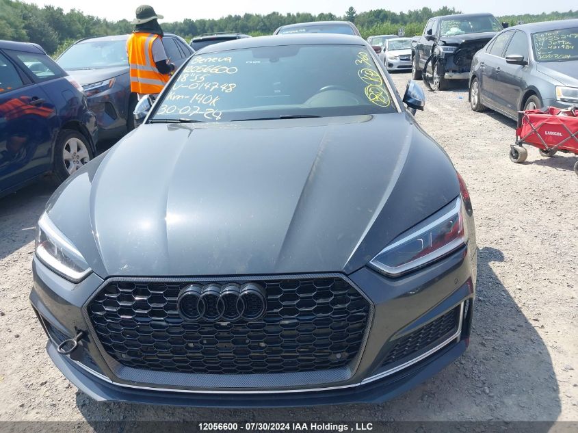 2018 Audi S5 Sportback VIN: WAUB4CF50JA014748 Lot: 12056600