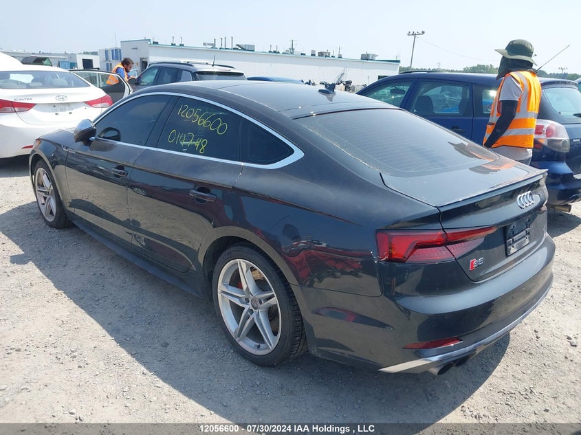2018 Audi S5 Sportback VIN: WAUB4CF50JA014748 Lot: 12056600