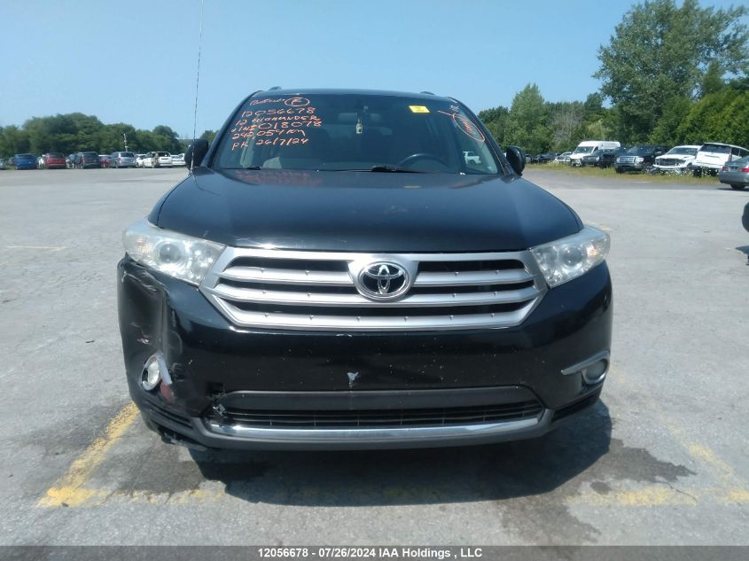 2012 Toyota Highlander VIN: 5TDZA3EH7CS018078 Lot: 12056678