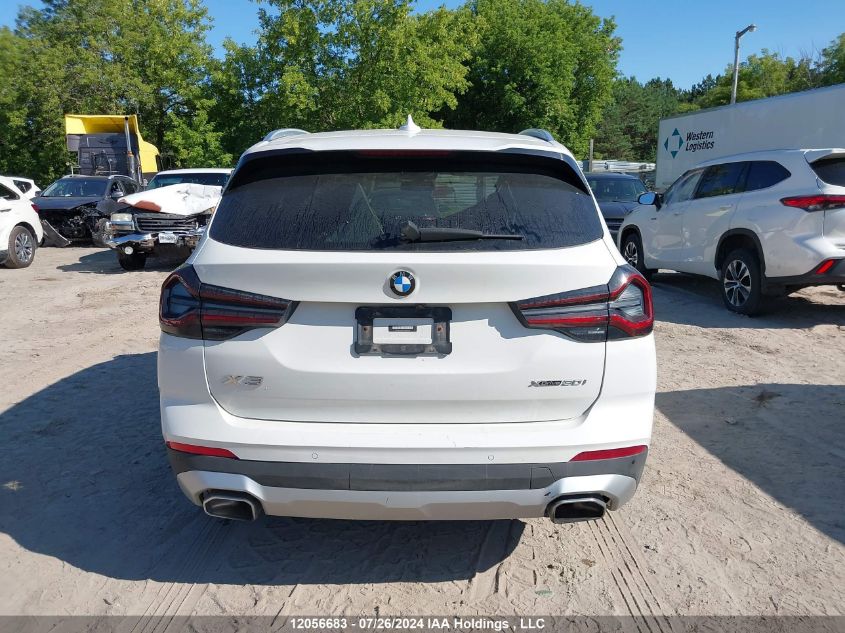 2022 BMW X3 VIN: 5UX53DP01N9L86455 Lot: 12056683