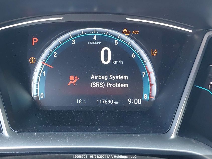 2019 Honda Civic Ex VIN: 2HGFC2F70KH016345 Lot: 12056701