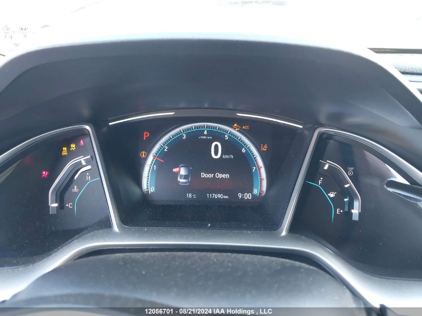 2019 Honda Civic Ex VIN: 2HGFC2F70KH016345 Lot: 12056701