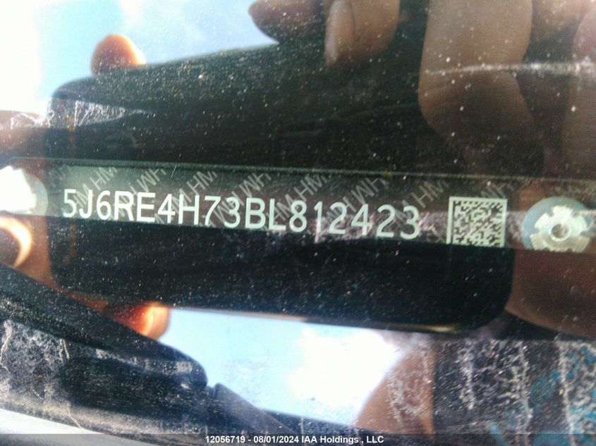 2011 Honda Cr-V VIN: 5J6RE4H73BL812423 Lot: 12056719