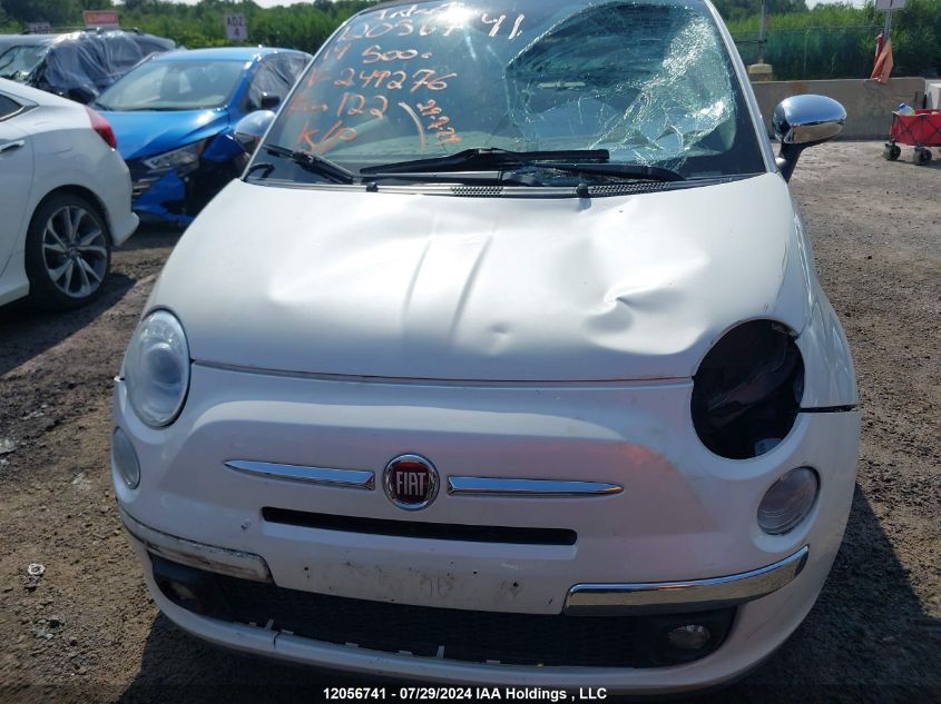 2014 Fiat 500C Lounge VIN: 3C3CFFER6ET249276 Lot: 12056741