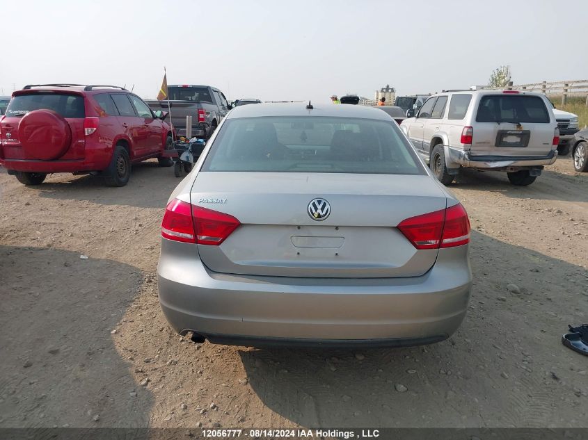 2013 Volkswagen Passat VIN: 1VWAH7A31DC104240 Lot: 12056777