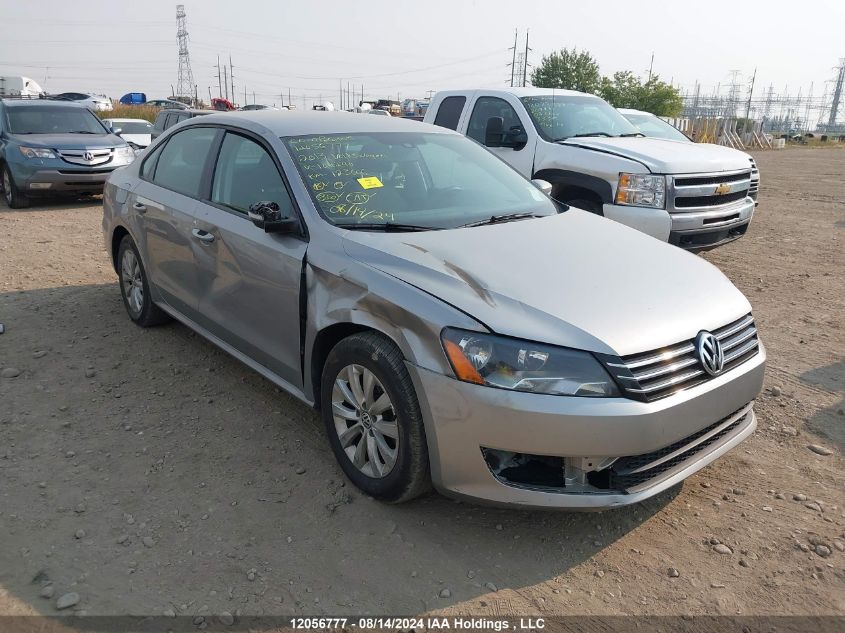 2013 Volkswagen Passat VIN: 1VWAH7A31DC104240 Lot: 12056777