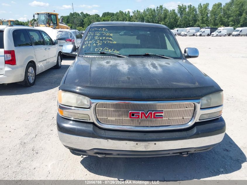 2001 GMC Sierra 1500 VIN: 2GTEC19T911204768 Lot: 12056788