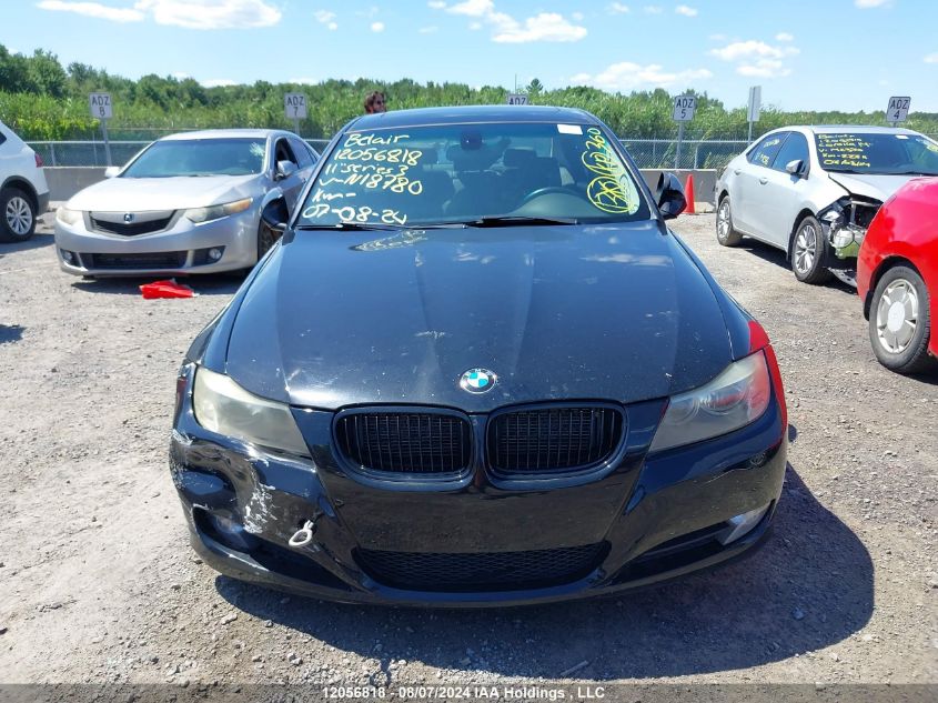 2011 BMW 3 Series VIN: WBAPG7G50BNN18780 Lot: 12056818