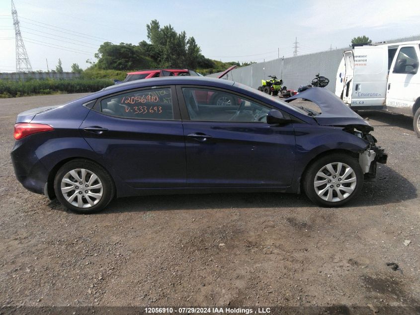 2013 Hyundai Elantra Gl VIN: 5NPDH4AE4DH333693 Lot: 12056910