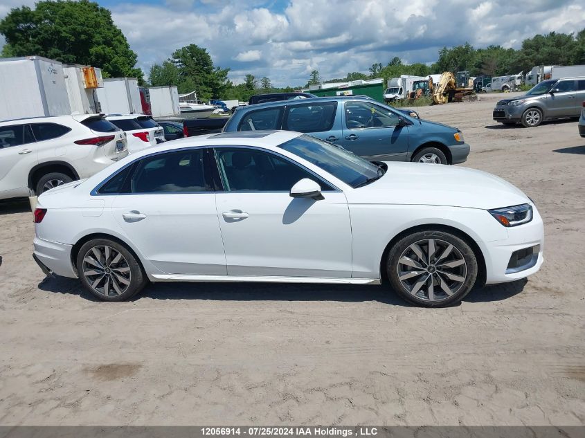 2024 Audi A4 Sedan VIN: WAUAAAF4XRN006239 Lot: 12056914