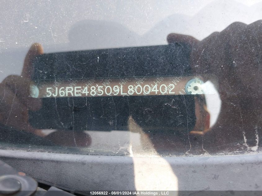 2009 Honda Cr-V VIN: 5J6RE48509L800402 Lot: 12056922