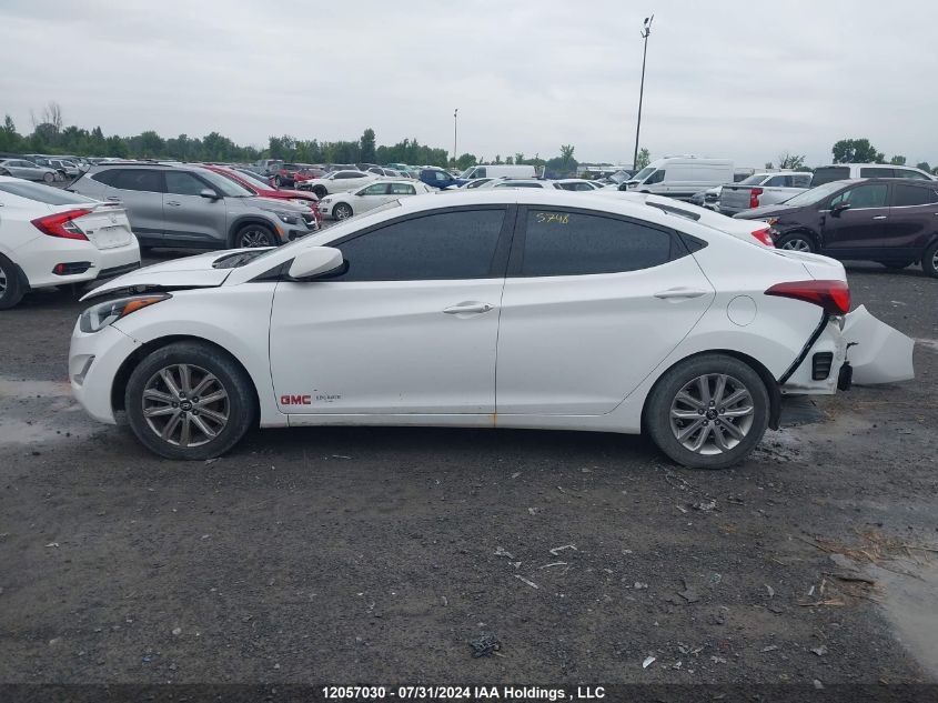 2016 Hyundai Elantra Sport Appearance VIN: KMHDH4AE7GU556378 Lot: 12057030