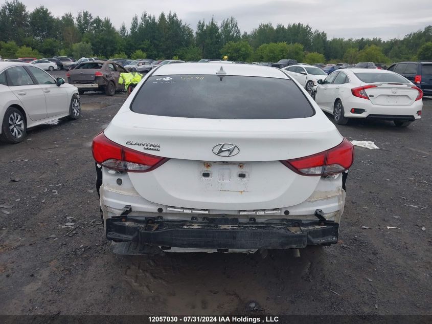 2016 Hyundai Elantra Sport Appearance VIN: KMHDH4AE7GU556378 Lot: 12057030