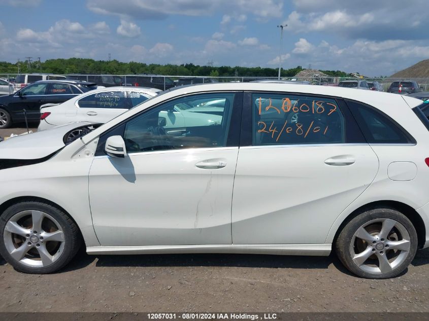 2014 Mercedes-Benz B-Class VIN: WDDMH4EBXEJ217042 Lot: 12057031