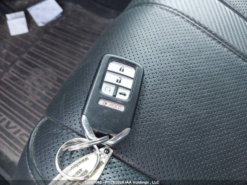 2018 Honda Civic Touring VIN: 2HGFC1F98JH105235 Lot: 12057042