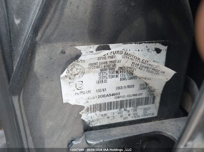 2016 Ford F-350 Xlt VIN: 1FT8W3BT2GEA54603 Lot: 12057059