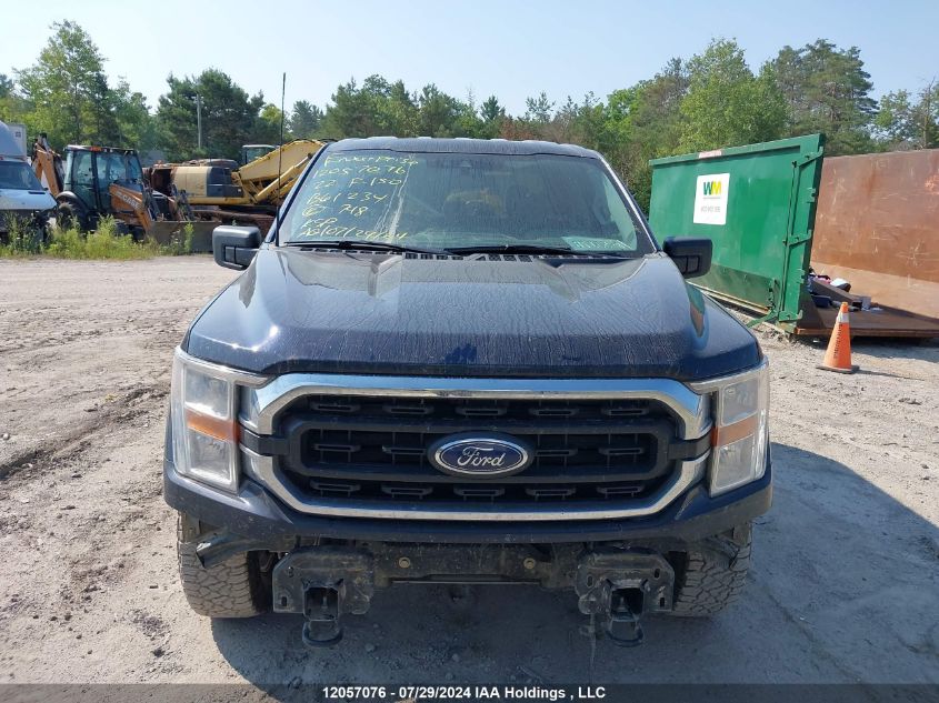 2022 Ford F150 Supercrew VIN: 1FTFW1E56NFB61234 Lot: 12057076