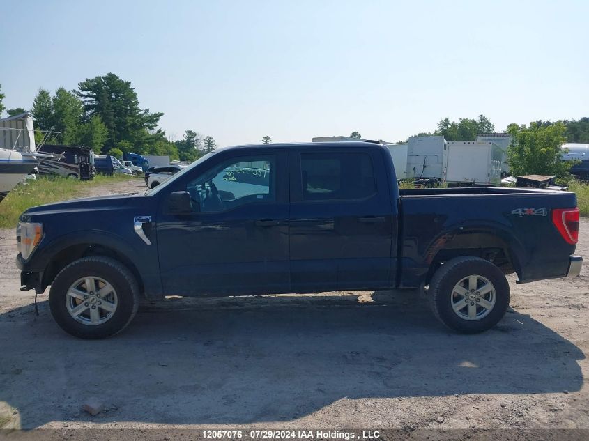 2022 Ford F150 Supercrew VIN: 1FTFW1E56NFB61234 Lot: 12057076