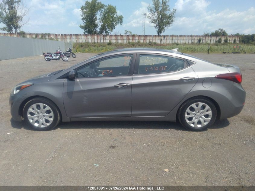 2014 Hyundai Elantra Se/Sport/Limited VIN: 5NPDH4AEXEH510135 Lot: 12057091