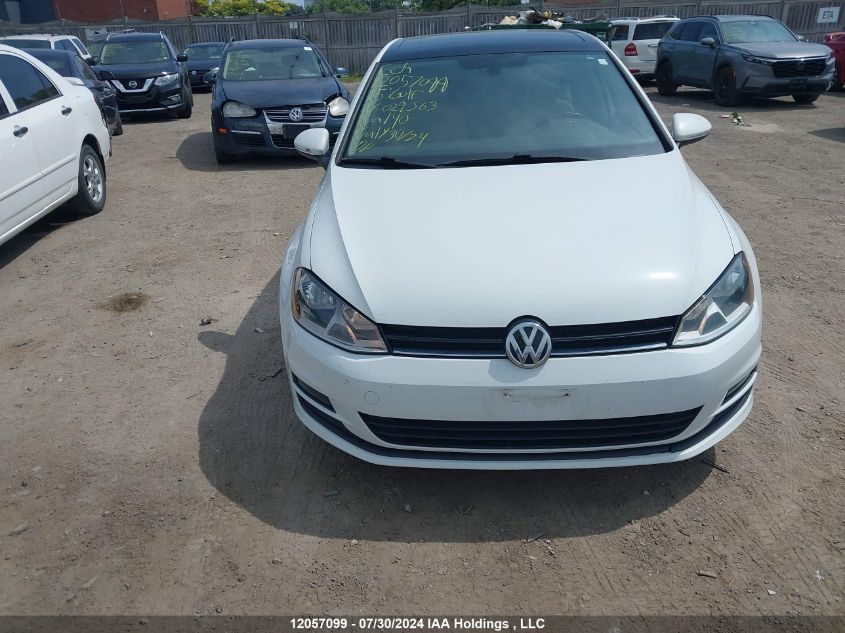 2015 Volkswagen Golf VIN: 3VW217AU7FM029563 Lot: 12057099