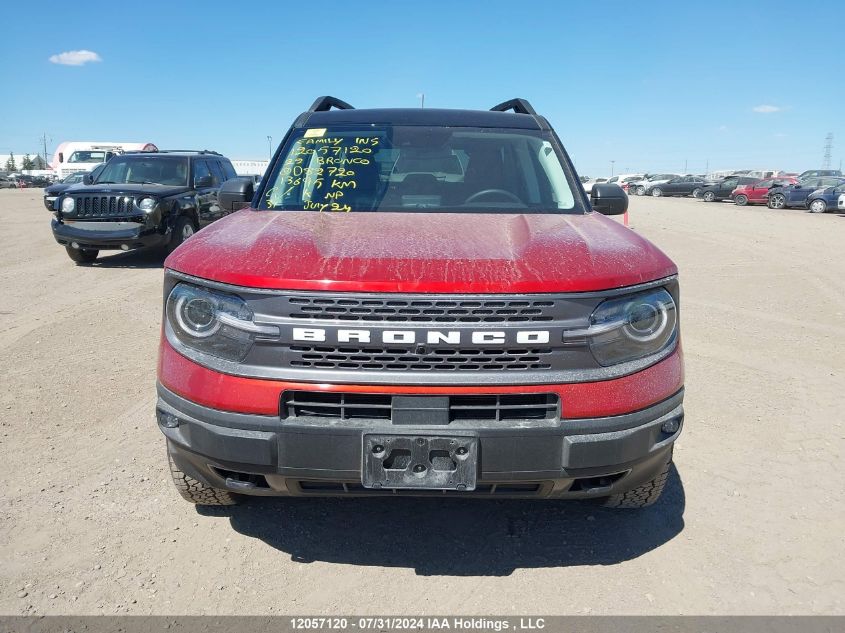 2022 Ford Bronco Sport Badlands VIN: 3FMCR9D98NRD82720 Lot: 12057120