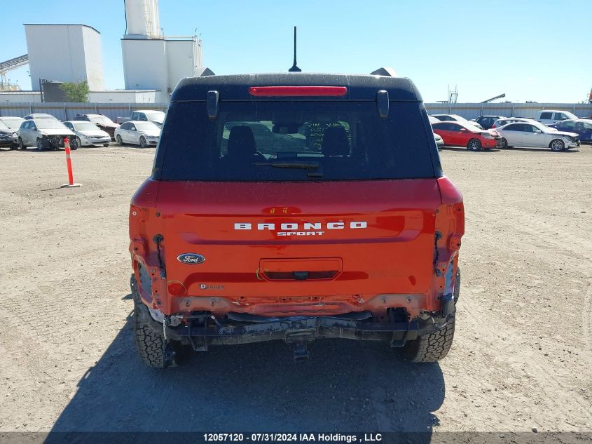 2022 Ford Bronco Sport Badlands VIN: 3FMCR9D98NRD82720 Lot: 12057120